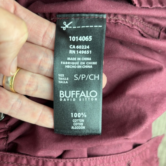 Buffalo David Bitton Utility Jacket - Maroon Size S - Picture 12 of 12